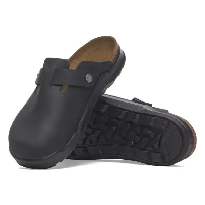 Birkenstock Boston Ct Leoi Önü Kapali Siyah Erkek Terlik - 5