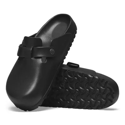 Birkenstock Boston Eva Önü Kapali Siyah Erkek Terlik - 5