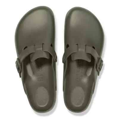 Birkenstock Boston Eva Önü Kapali Haki Erkek Terlik - 3