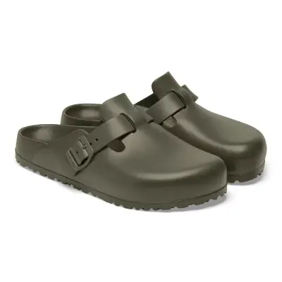 Birkenstock Boston Eva Önü Kapali Haki Erkek Terlik - 4