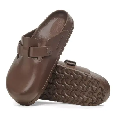 Birkenstock Boston Eva Önü Kapali Kahverengi Erkek Terlik - 5