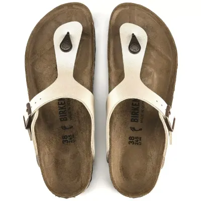 Birkenstock Gizeh Bs Parmak Arası Beyaz Kadın Terlik - 3