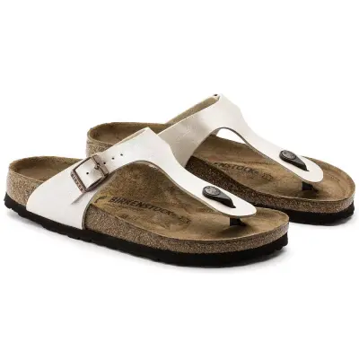 Birkenstock Gizeh Bs Parmak Arası Beyaz Kadın Terlik - 4