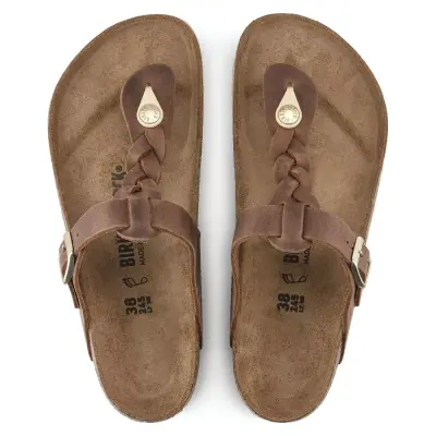 Birkenstock Gizeh Leoi Parmakarası Kahverengi Kadın Terlik - 3
