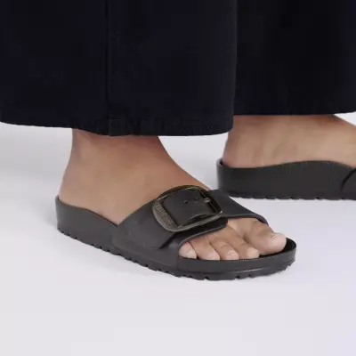 Birkenstock Madrid Eva Big Buckle Siyah Kadın Terlik - 4