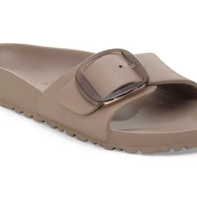 Birkenstock Madrid Eva Big Buckle Kahverengi Kadın Terlik - 4