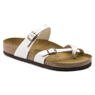 Birkenstock Mayari Parmak Arası Krem Kadın Terlik 