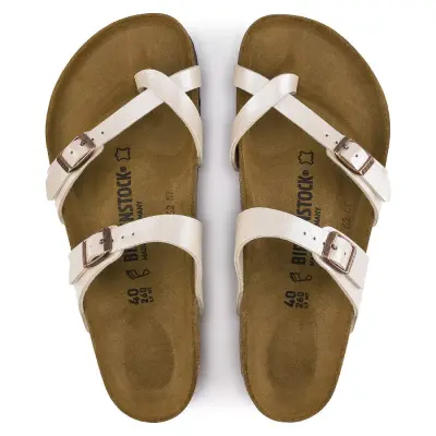Birkenstock Mayari Parmak Arası Krem Kadın Terlik - 3