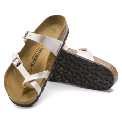 Birkenstock Mayari Parmak Arası Krem Kadın Terlik - 5