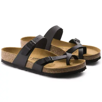 Birkenstock Mayari Parmak Arası Siyah Kadın Terlik - 4