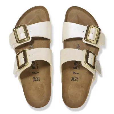 Birkenstock Sydney Cushion Buckle Bf Graceful Çift Toka Beyaz Kadın Terlik - 3