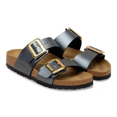 Birkenstock Sydney Cushion Buckle Bf Graceful Çift Toka Platin Kadın Terlik - Birkenstock (1)