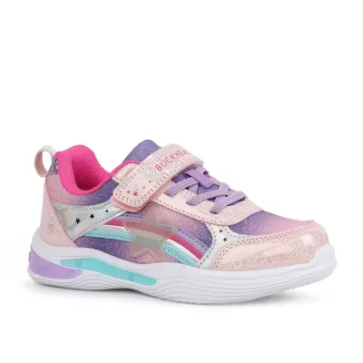 Buckhead Buck3024 Işikli Pembe-Beyaz Kız Çocuk Spor Ayakkabı - 1