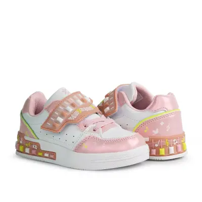 Buckhead Buck3030 Melody Günlük Pembe-Beyaz Kız Çocuk Spor Ayakkabı - 4