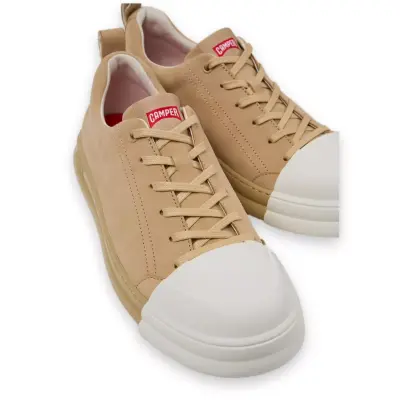 Camper K100978 Junction Runner Günlük Sneaker Bej Erkek Spor Ayakkabı 