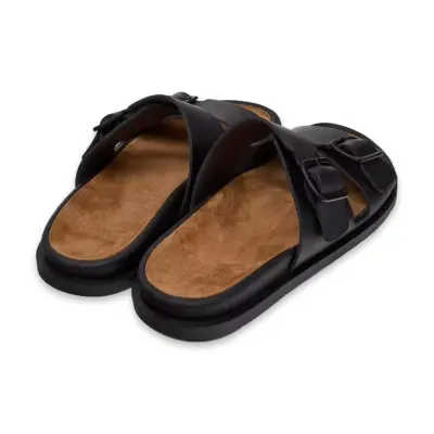 Camper K101091 Lluc Sandal Siyah Erkek Terlik - 4