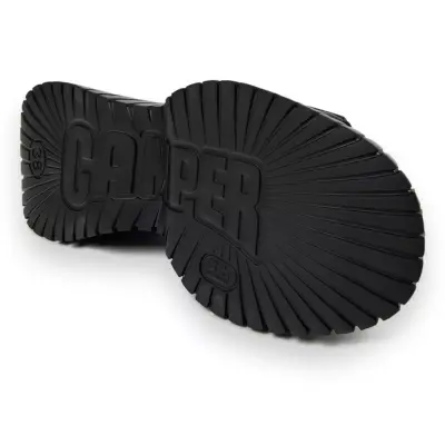 Camper K201511 Bcn Dolgu Topuk Günlük Siyah Kadın Sandalet - 5