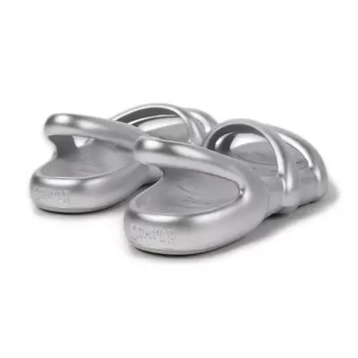 Camper K201636 Kobarah Flat Gümüş Unisex Sandalet - 4