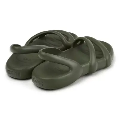 Camper K201636 Kobarah Flat Haki Unisex Sandalet - 4