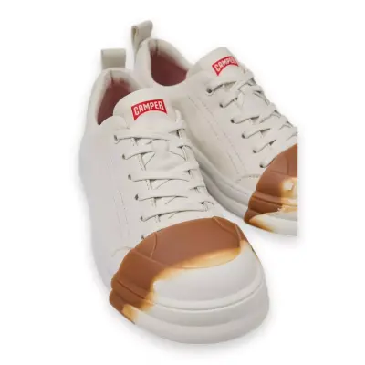Camper K201683 Junction Runner Günlük Sneaker Kırık Beyaz Unisex Spor Ayakkabı 