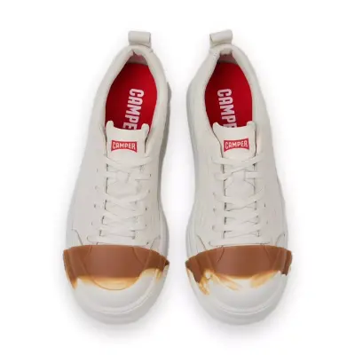 Camper K201683 Junction Runner Günlük Sneaker Kırık Beyaz Unisex Spor Ayakkabı - 3