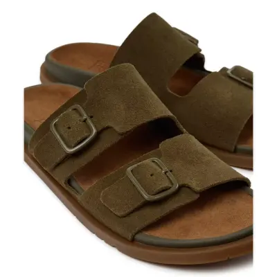 Camper K201881 Lluc Sandal Çift Bant Haki Kadın Terlik - Camper (1)