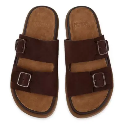 Camper K201881 Lluc Sandal Çift Bant Kahverengi Kadın Terlik - 3