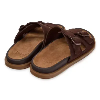 Camper K201881 Lluc Sandal Çift Bant Kahverengi Kadın Terlik - 4