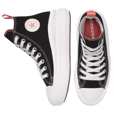 Converse 271716 HiCtas Move Canvas Platform Siyah Unisex Ayakkabı - 3