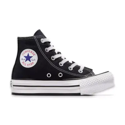 Converse 272855C Chuck Taylor All Star Eva Lift Canvas Platform Siyah-Beyaz Unisex Ayakkab - 2