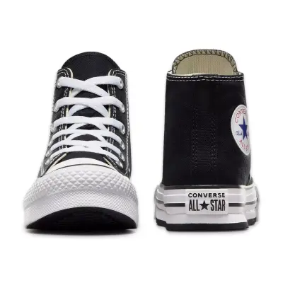 Converse 372859C Chuck Taylor All Star Eva Lift Canvas Platform Siyah-Beyaz Çocuk Spor Aya - 3
