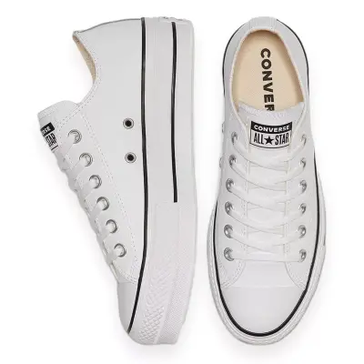 Converse 561680 Chucktaylor All Star Plat Beyaz Unisex Ayakkabı - 3