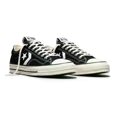 Converse A01608C Star Player 76 Premium Canvas Siyah-Beyaz Unisex Ayakkabı - Converse (1)