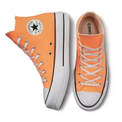 Converse A03052C Ctas Lift Hi Sneakers Turuncu Kadın Ayakkabı - 3