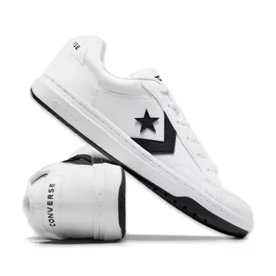 Converse A07517C Pro Blaze V2 Synthetic Leather Sneaker Beyaz-Siyah Unisex Ayakkabı - 4