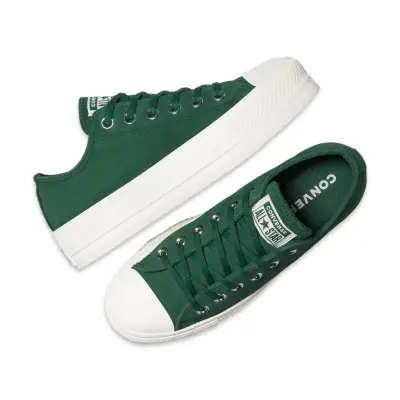 Converse A15533C Chuck Taylor All Star Lift Platform Colorful Suede Sneaker Yeşil Unisex A - 3