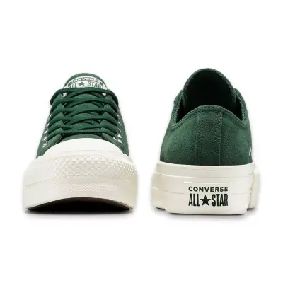 Converse A15533C Chuck Taylor All Star Lift Platform Colorful Suede Sneaker Yeşil Unisex A - 4