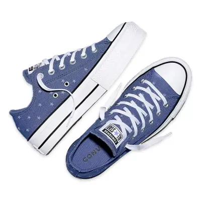 Converse A16114C Chuck Taylor All Star Lift Platform Embroidered Stars Sneakers Mavi Kadın - 3