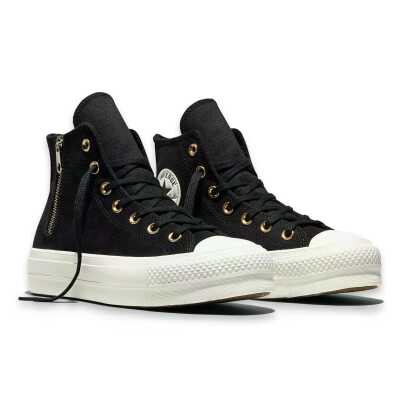 Converse A18387C Ctas Lift Hi Sneakers Siyah-Beyaz Kadın Ayakkabı - Converse (1)