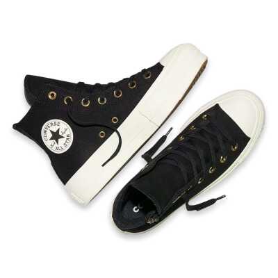 Converse A18387C Ctas Lift Hi Sneakers Siyah-Beyaz Kadın Ayakkabı - 4