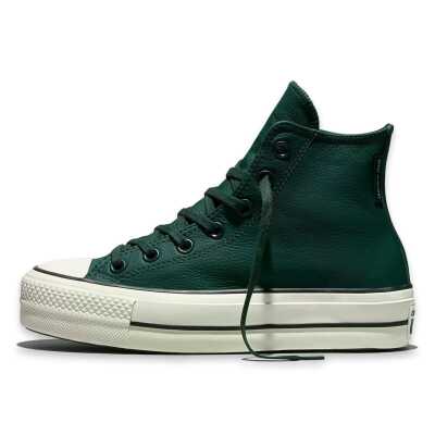 Converse A18393C Ctas Lift Hi Water Repellent Sneakers Yeşil Unisex Ayakkabı - 3