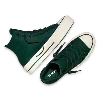 Converse A18393C Ctas Lift Hi Water Repellent Sneakers Yeşil Unisex Ayakkabı - 4