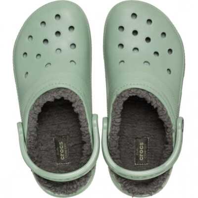 Crocs 203591M Classic Lined Clog Yeşil Unisex Terlik - 2