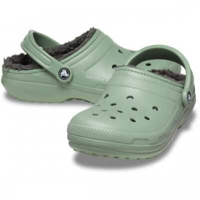 Crocs 203591M Classic Lined Clog Yeşil Unisex Terlik - 3