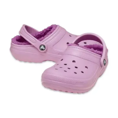 Crocs 203591Z Classic Lined Clog Pembe Kadın Terlik - 4