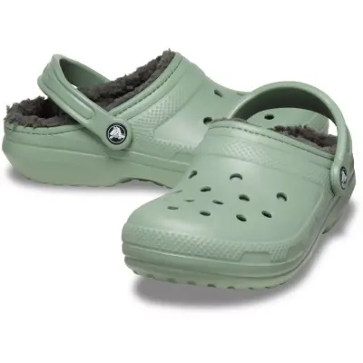 Crocs 203591Z Classic Lined Clog Yeşil Kadın Terlik - 4
