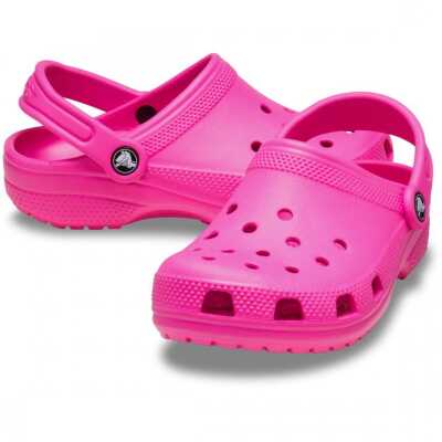 Crocs 206990 K Classic Clog T Fuşya Çocuk Terlik - 4