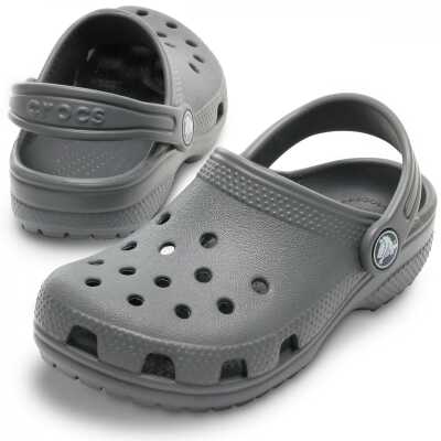 Crocs 206990 K Classic Clog T Gri Çocuk Terlik - 4