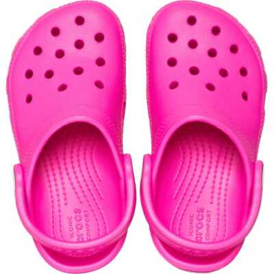 Crocs 206991 K Classic Clog K Fuşya Çocuk Terlik - 3