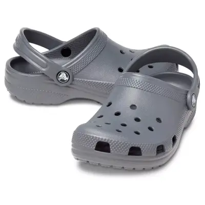 Crocs 206991 K Classic Clog K Gri Çocuk Terlik - 4
